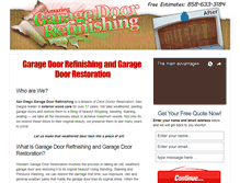 Tablet Screenshot of garagedoorrefinishing.com